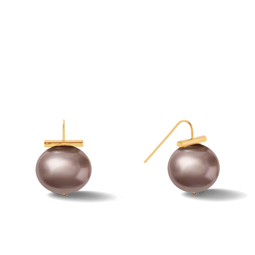 Catherine Canino | Large Pebble Pearl Earrings