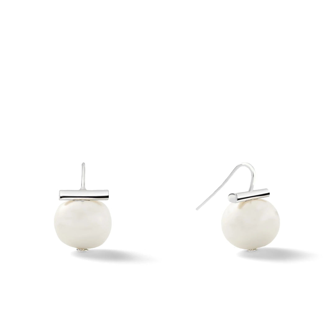 Catherine Canino | Medium Pebble Pearl Earrings