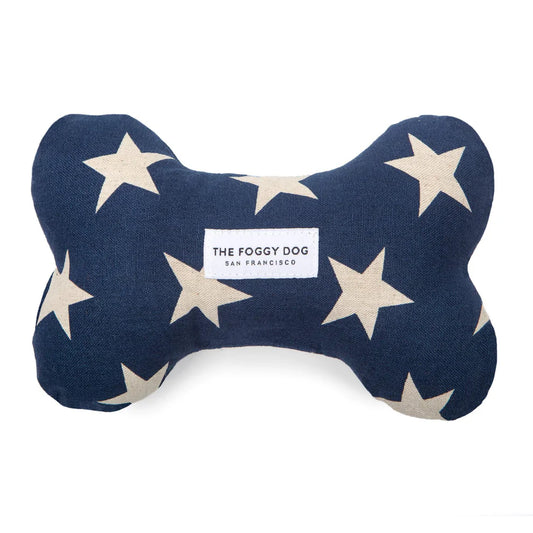 Navy Stars Dog Toy