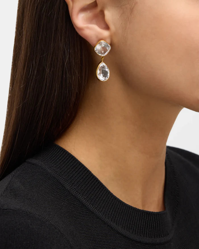 Dina Mackney | Double Quartz Earrings