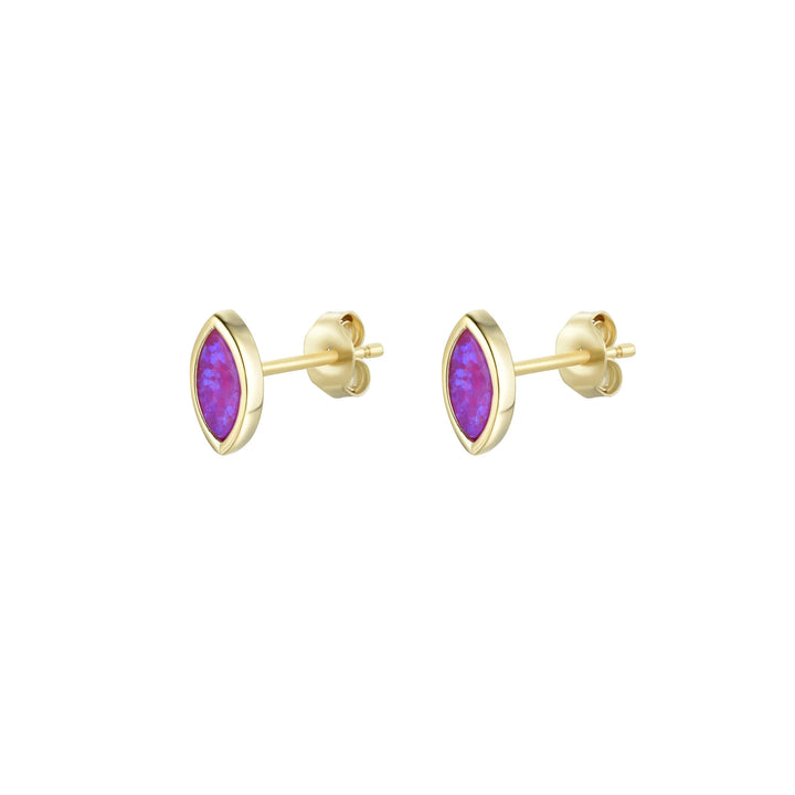 Marquise Opal Stud Earrings