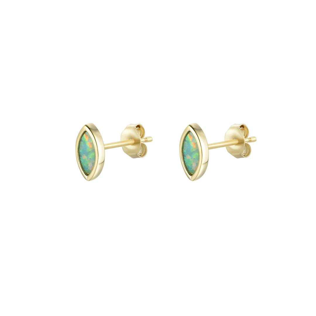 Marquise Opal Stud Earrings