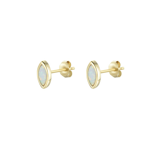 Marquise Opal Stud Earrings