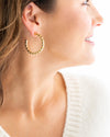 Studded Hoop Earrings