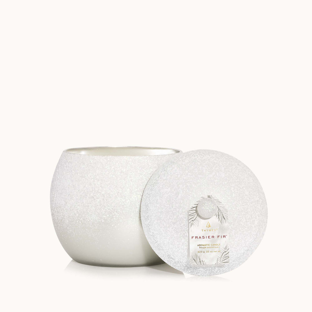 Thymes Frasier Fir | Flocked Novelty Statement Candle