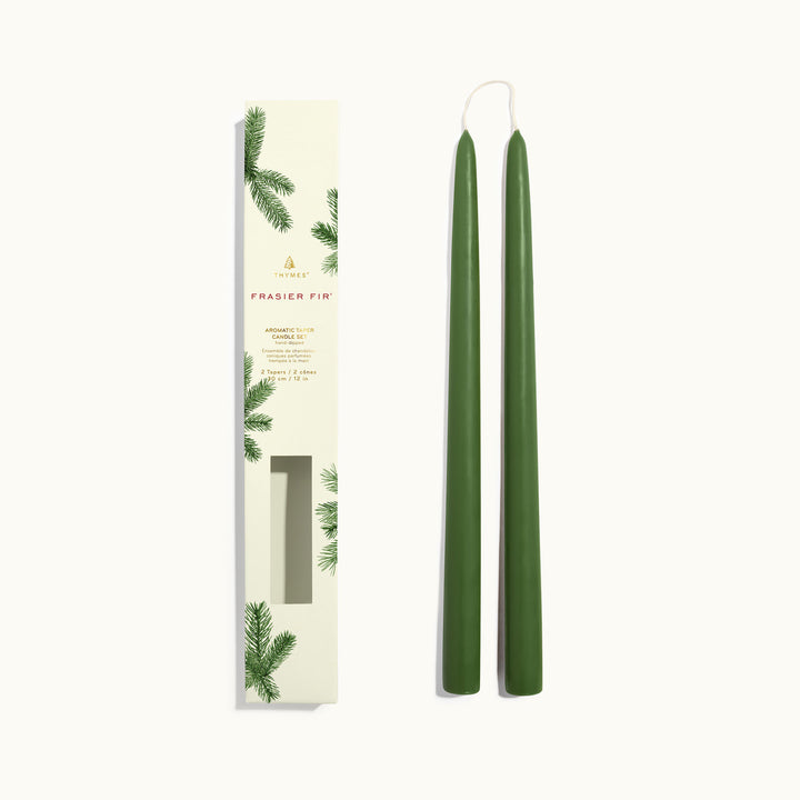 Thymes Frasier Fir | 12" Taper Candle Set