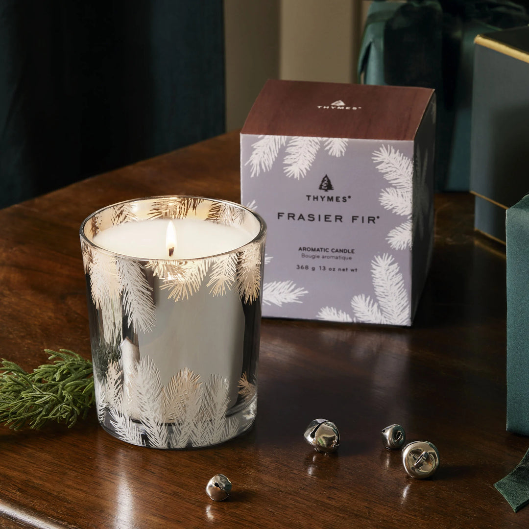 Thymes Frasier Fir | Statement Silver Poured Candle