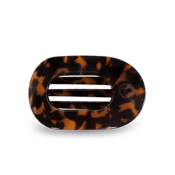 Teleties Flat Round Hair Clip | Tortoise