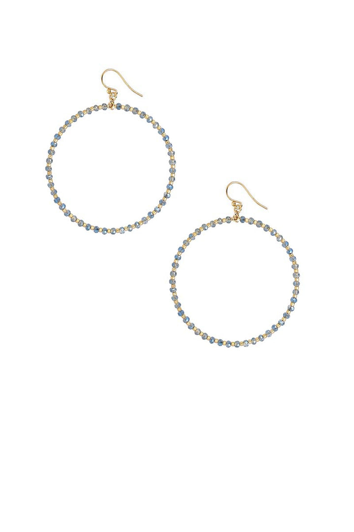 Chan Luu | Crystal Beaded Hoops