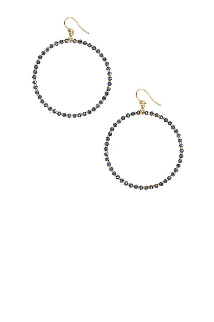 Chan Luu | Crystal Beaded Hoops