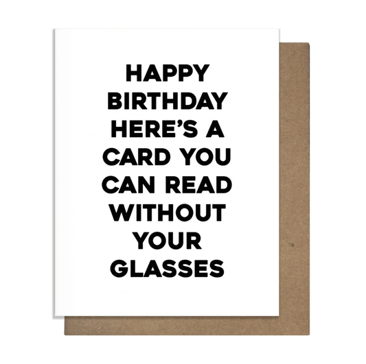 Glasses Birthday Card