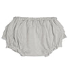 Ruffle Bloomer | Grey Pinstripe