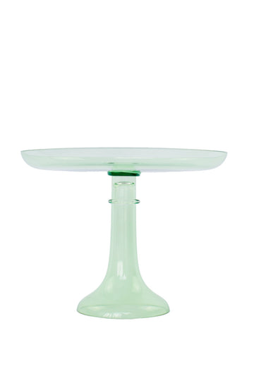 Estelle Colored Glass | Cake Stand | Mint