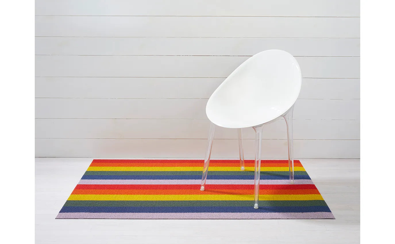 Chilewich  Block Stripe Shag Mat – Frank