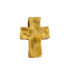 gold cross, paper weight, barbara biel, gift, sentimental, housewarming, sympathy, religion, handmade cross, ceramic cross, gold ceramic cross, texas