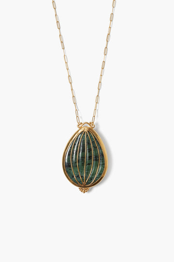 Chan Luu | Balloon Pendant Necklace | Green Mix